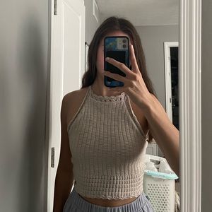 Knit Hollister Crop Top